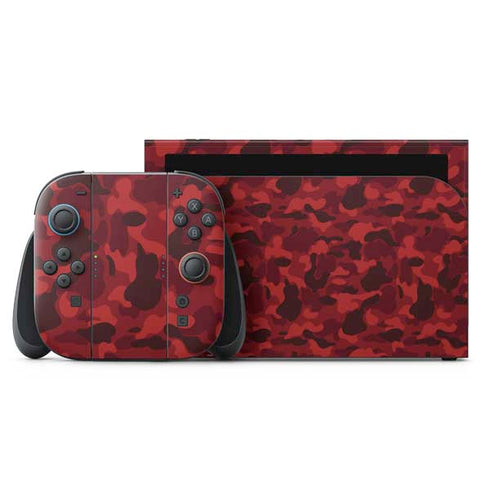 Red Street Camo Nintendo Skins